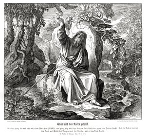 Elia wird von Raben gefüttert von Julius Schnorr von Carolsfeld