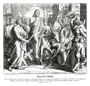 Einzug Jesu in Jerusalem von Julius Schnorr von Carolsfeld