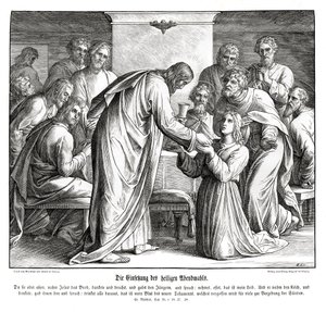 Eucharistie, Evangelium nach Matthäus von Julius Schnorr von Carolsfeld