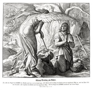 Gideon wird als Richter berufen, Richter von Julius Schnorr von Carolsfeld