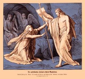 Jesus erscheint Maria Magdalena, Evangelium nach Johannes von Julius Schnorr von Carolsfeld