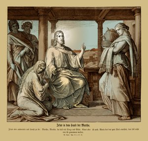 Jesus im Haus von Martha, Evangelium nach Lukas