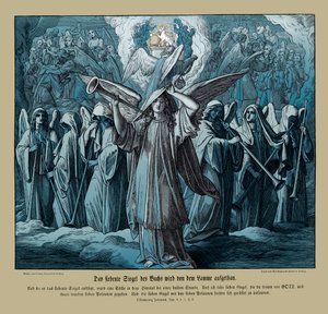Öffnung des siebten Siegels durch das Lamm, Offenbarung von Julius Schnorr von Carolsfeld