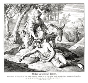 Gleichnis vom barmherzigen Samariter, Evangelium nach Lukas von Julius Schnorr von Carolsfeld