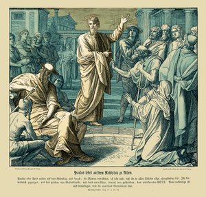 Paulus predigt in Athen, Apostelgeschichte