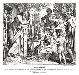 Kindererziehung, Buch Sirach von Julius Schnorr von Carolsfeld