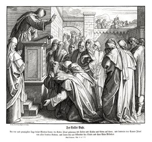 Reue des Volkes, Nehemia von Julius Schnorr von Carolsfeld