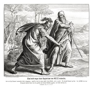Saul verliert das Königreich Israel von Julius Schnorr von Carolsfeld