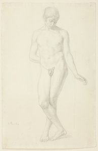 Studie eines stehenden nackten Jünglings von Julius Schnorr von Carolsfeld