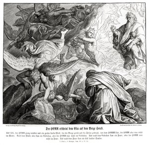 Der Herr erscheint Elia auf dem Berg Horeb von Julius Schnorr von Carolsfeld