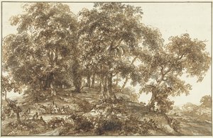 Landschaft mit Baumgruppe