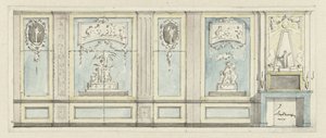 Entwurf für eine Zimmerwand von Jurriaan Andriessen