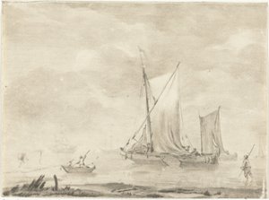Flusslandschaft von Jurriaan Cootwijck