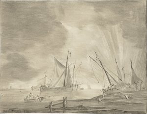 Flusslandschaft von Jurriaan Cootwijck