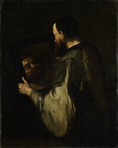 Philosoph mit Spiegel von Jusepe de Ribera (copy after)