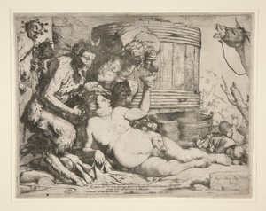 Bacchanal (Betrunkener Silenus) von Jusepe de Ribera