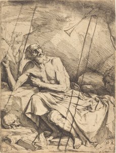 Der heilige Hieronymus hört die Posaune des Jüngsten Gerichts von Jusepe de Ribera
