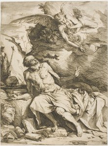 Der heilige Hieronymus hört die Posaune des Jüngsten Gerichts