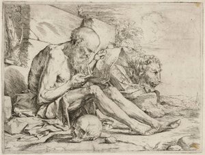 Der lesende heilige Hieronymus von Jusepe de Ribera