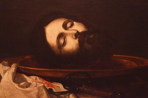 Der Kopf von Johannes dem Täufer (Detail)