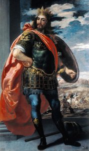 Darstellung von König Visigoth Alaric II (484-507) von Jusepe or Jose (c.1605 1656) Leonardo