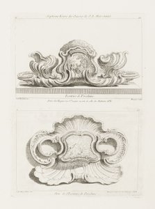 Erhebung eines Porzellan-Schreibsets von Juste Aurèle Meissonnier