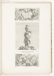 Bücher der Ornamente erfunden und gezeichnet von J.A. Meissonnier Architekt, Zeichner der Kammer und des Kabinetts des Königs, Tafel 20 in Oeuvres de Juste-Aurèle Meissonnier von Juste Aurèle Meissonnier