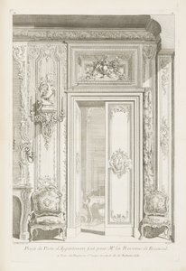 Projekt für eine Wohnungstür für Frau Baronne de Bezenval; Projekt für eine Tür für Madame de...