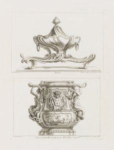 Terrine, Tafel 57 in Oeuvre de Juste-Aurèle Meissonnier von Juste Aurèle Meissonnier