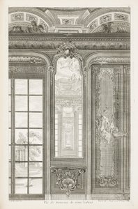 Ansicht der Trumeaux des gleichen Kabinetts, 3. Tafel von Juste Aurèle Meissonnier