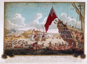 Die Eroberung von Louisbourg, 1745 von Justin Stevens