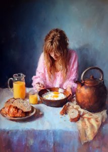 Ruhiges Morgenfrühstück von Justyna Jaszke
