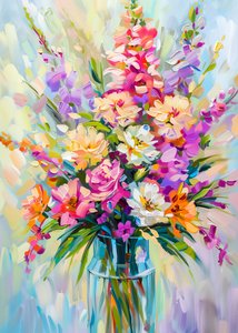 Lebendiger Blumenstrauß von Justyna Jaszke