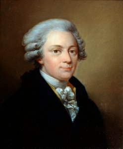 Porträt des Komponisten Wolfgang Amadeus Mozart, 1756-1791, ca. 1783 von Józef Grassi