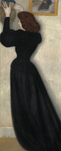 Schlanke Frau mit Vase, 1894 von József Rippl Rónai