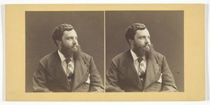 Unbetiteltes Porträt eines Mannes, Mitte des 19. Jahrhunderts von K.K. Hof