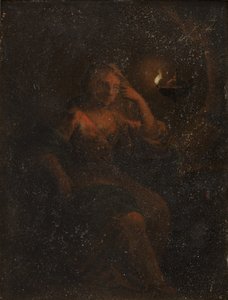 Sitzende Frauenfigur