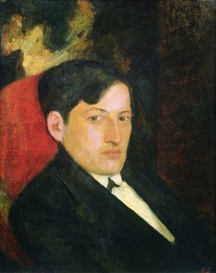 Porträt von D. Schewardnadse, 1921 von K. Magalashvili