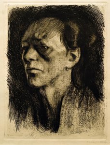 Arbeiterfrau (mit dem Ohrring) von Käthe Kollwitz