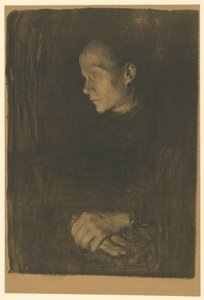Arbeiterfrau im Profil nach links (Endgültige Fassung, 1. Zustand) von Käthe Kollwitz