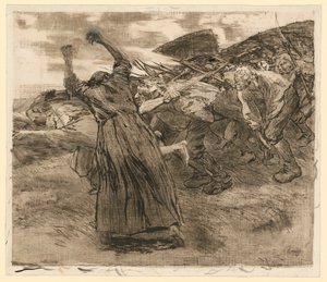 Losbruch (Blatt 5 aus Bauernkrieg, 5. Zustand)