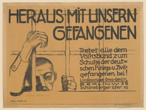 Heraus mit unseren Gefangenen von Käthe Kollwitz
