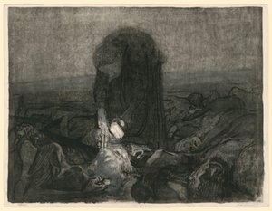 Schlachtfeld (Blatt 6 aus "Bauernkrieg", 2. Zustand) von Käthe Kollwitz