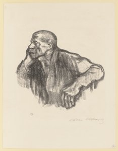 Sitzender Arbeiter von Käthe Kollwitz