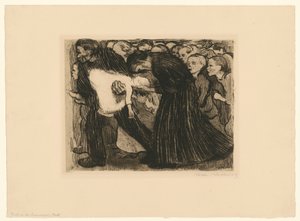 Überfahren (4. Zustand) von Käthe Kollwitz