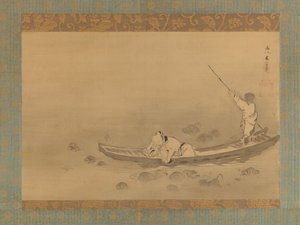 Zhou Maoshu bewundert Lotusblumen, Mitte des 17. Jahrhunderts