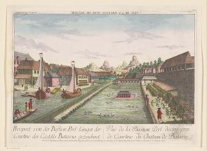 Ansicht des Eckbastions Parel, Teil des Schlosses Batavia von Kaiserlich Franziskische Akademie
