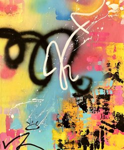 Farbige abstrakte Graffiti