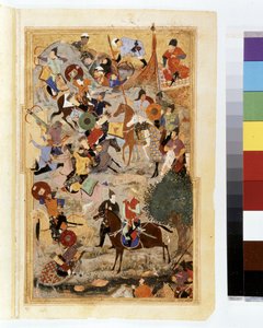 TIMUR (Tamerlan): Timur belagert die Burg der Hospitaliter in Smyrna im Jahr 1402 von Kamal ud Din Behzad