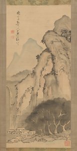 Landschaft mit Wasserfall, ca. 1817
